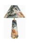 Lulu Patterned Empire Table Lamp with Velvet Lampshade