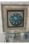 Natural Stone Printed Decorative Keychain |   Wall Mounted Key Hanger |   Evil Eye Bead Themed Home Decor with 3 Hooks