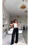 Contrast Premium Jumpsuit with Chain Belt - 6