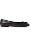 Şahin Decorated Leather Ballerina Flat Shoes