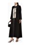 Elegant Long Sleeve Abaya: Reflects Sophistication with Modern Design and Traditional Details - 2
