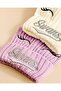 Girls White And Purple Embellished Beanie Set 2 Piece - 2