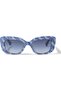 Shoreditch Gem Rectangle Sunglasses Uv Protection