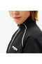 Piping Nylon Track Women's Black Jacket - 7