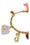 Multi Charms Bracelet, Gold Color, Figured Design - 2