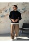 Soft Textured Boucle Sweater Black - 2