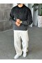 Transitional Pattern Crew Neck Knitwear Black - 2