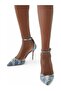 Belgravia D'Orsay 90 High Heels - Navy Blue - 2