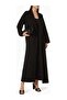 Elegant A-Line Notch Collar Abaya with Comfortable and Stylish Design Ideal for Everyday Wear - 2