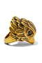 Chunky Eagle XL Ring, Gold Color Flashy Design - 2