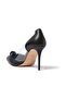 Belgravia Vinyl Eagle Detailed 85 Heeled Shoes - Black - 3