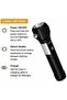 Multifunctional LED Flashlight DX2335, 1800 LM, 2700 mAh Type-C Charging, 10W Rated Power, 3 Hour Charge Time, 2-3 Hours Use Time, Rechargeable Battery - 4