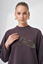 1077 Flower Bead Embroidered Pants Suit Coffee - 6