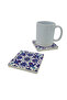 Iznik Tile Pattern (Rüstem Pasha Mosque) Printed Natural Stone Coaster - 2