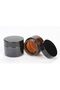 FUFU 6 Pcs glass cosmetic jar with lid, amber cream glass jar with lid empty sample container, with empty cosmetic box (50ML) - 5