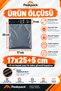 Pocketless Shipping Bag 17X25+5 cm 500 Pieces Gray - 2