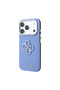 iPhone 18 Pro Compatible Case Original Licensed Text and 4g Large Resin Logo Pu Cover Light Blue - 2