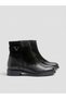20745K Genuine Leather with Buckle Detail, 3cm Flat Sole Boots for Women - 2