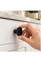 Porcelain Square Button Handle Black Furniture Cabinet Drawer Cover Modern Decorative Handle - 5