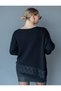 Asymmetrical Cut Hem Lace Trim Knit Sweater - 8