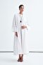Women's Modal Sleeve Detailed Dress Abaya Set White