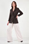 Polka Dot Lined Waist-Tie Blazer Jacket Women's Jacket 6524049 - 2