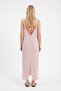 Crinkle Red Striped Rope Strap Dress - 2