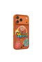 iPhone 18 Pro Max Case with M-Safe Feature 3D Printed Design Graffiti Series Cover Orange - 2