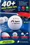12Pcs 3 Star Table Tennis Ball Balanced Tab Ping Pong Ball White Set for Training Daily Playing - 4