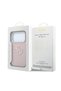 iPhone 18 Pro Max Compatible Case Original Licensed Text and 4g Large Resin Logo Pu Cover Pink - 8