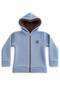 Boy's Hooded Plush Quilted Zippered Trendy Basic Cardigan - 2