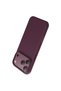 iPhone 18 Pro Max & 17 Pro Max Compatible Peekaboo Liquid Microfiber Leather Magsafe Cover - Burgundy - 2
