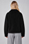 Women's Oversize Plush Coat with Zipper Pockets, Soft Textured Teddy Jacket - 3