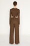 Undea women's soft and stretchy fabric loose and comfortable fit brown sweatpants - 4