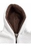 Boy's Hooded Plush Quilted Zippered Trendy Basic Cardigan - 3