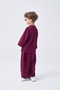 Unisex Children's Loose-Fitting Comfortable Suit Burgundy - 5
