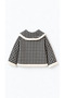 Girls' Patterned Plush Lined Jacket - 4