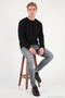 Cotton Regular Fit Crew Neck Sweat Men's Sweat 5905965 - 6
