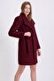 Burgundy Cashmere Coat - 4