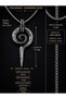 Stainless Steel Tribal Renewal Symbol Koru Spiral Necklace - 4