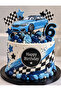 Car-Themed Birthday Celebration Cake Decoration - Cake Toothpick - 2