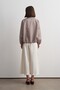 Patterned Bomber Jacket Beige - 5