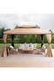 Romana Aluminium Gazebo 3x3 M - Biege - 2