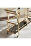 Zura Serving Trolley - Gold & Black - 4