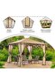 Iraa Gazebo 3x3 M - Beige - 4