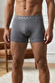 Men's Comfortable Flexible Seamless 2-Piece Gray Boxer - 2