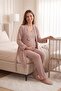 Elora Comfortable Cut Maternity Pajama Set with Pockets and Drawstring Waist, 3-Piece Set - 6
