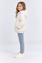 Girl's Hooded Plush Detailed Inflatable Coat with Zipper, Warm Winter Jacket Ak4291 - 3