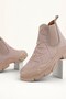 Women's Beige Fur-Lined Cold-Resistant Comfortable Sole Boots Seferi2 - 4