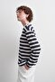 Cotton Striped T-Shirt Navy Blue - 3